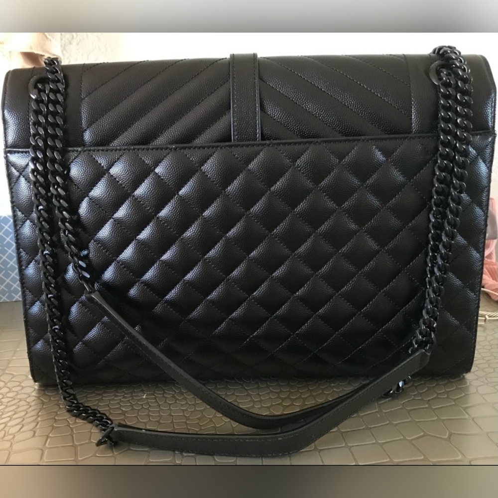 Authenticated Saint Laurent Large Envelope Calfskin L… Gem